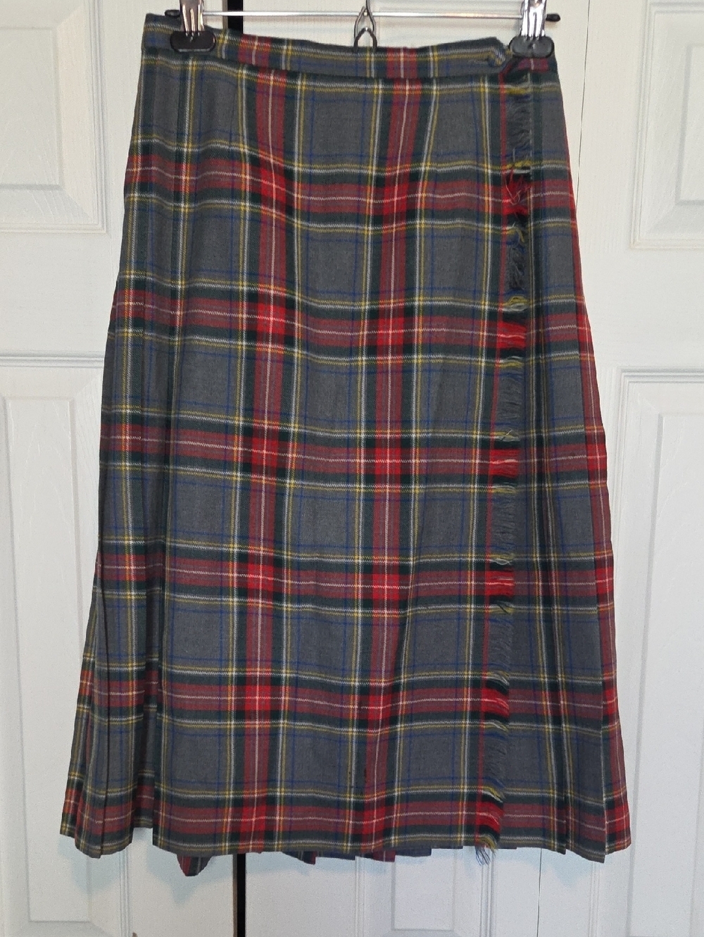 Plaid Kilt Grey Stewart Clan 28" Waist